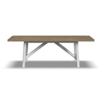 Mesa de comedor rectangular de madera blanca - 90 x 30 x 42