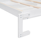 Cama de pared Murphy de tamaño Queen con estantes