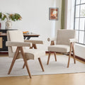 Silla de comedor tapizada con brazos (juego de 2)
