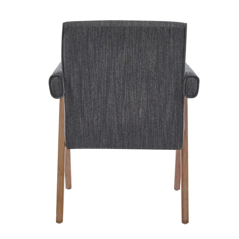 Silla de comedor tapizada con brazos (juego de 2)