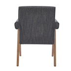Silla de comedor tapizada con brazos (juego de 2)