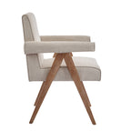 Silla de comedor tapizada con brazos (juego de 2)