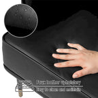 Sillón Moderno de Mediados de Siglo de Piel Sintética con Bolsillo Lateral (Juego de 2)