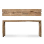 Aprox. 1.8-2 m de largo Mesa consola vintage tipo cascada de madera natural desgastada (el tamaño y el acabado pueden variar)
