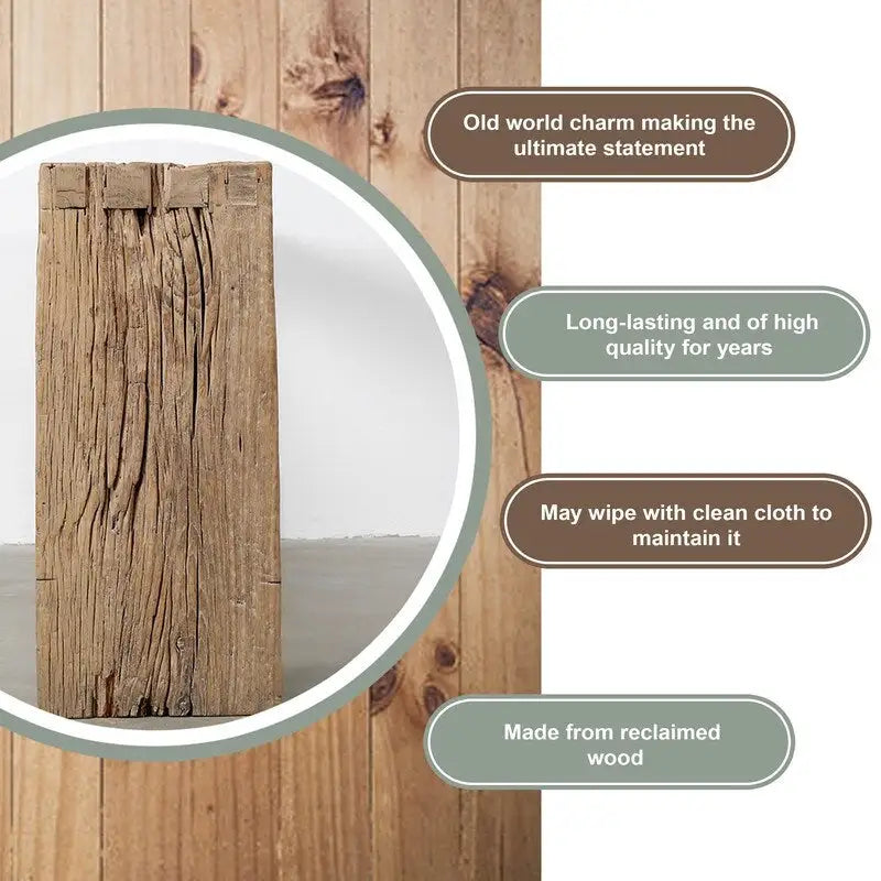 Aprox. 1.8-2 m de largo Mesa consola vintage tipo cascada de madera natural desgastada (el tamaño y el acabado pueden variar)