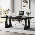 Escritorio ejecutivo rectangular para ordenador de oficina de 70,9 pulgadas con superficie de trabajo grande