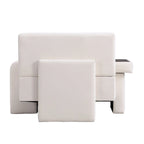 Sillón grande con almacenamiento y reposabrazos asimétrico