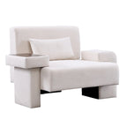 Sillón grande con almacenamiento y reposabrazos asimétrico