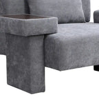 Sillón grande con almacenamiento y reposabrazos asimétrico