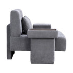 Sillón grande con almacenamiento y reposabrazos asimétrico