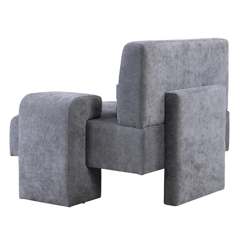 Sillón grande con almacenamiento y reposabrazos asimétrico