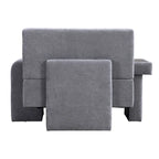 Sillón grande con almacenamiento y reposabrazos asimétrico
