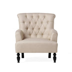 Sillón Club tapizado Bernstein con respaldo enrollado de Christopher Knight Home