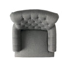 Sillón Club tapizado Bernstein con respaldo enrollado de Christopher Knight Home