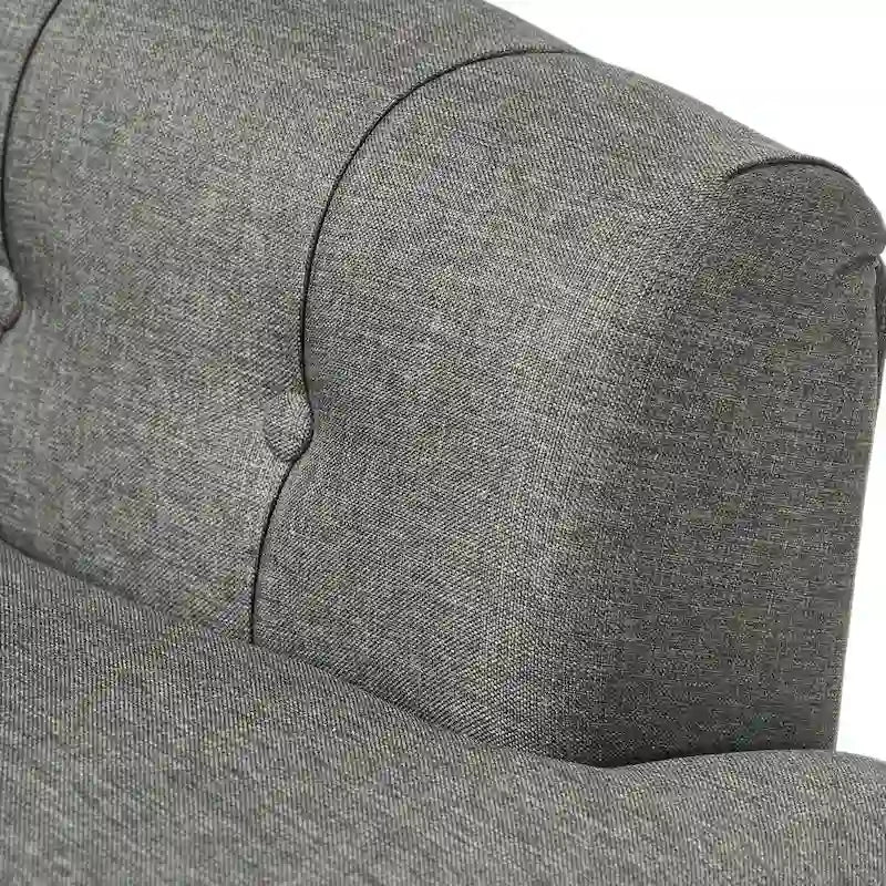 Sillón Club tapizado Bernstein con respaldo enrollado de Christopher Knight Home