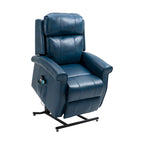 Sillón reclinable elevador eléctrico de piel sintética