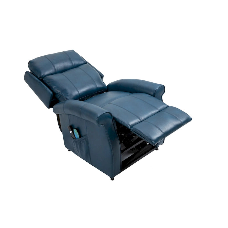 Sillón reclinable elevador eléctrico de piel sintética