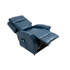 Sillón reclinable elevador eléctrico de piel sintética