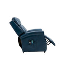 Sillón reclinable elevador eléctrico de piel sintética