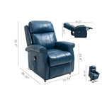 Sillón reclinable elevador eléctrico de piel sintética