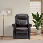 Sillón reclinable elevador eléctrico de piel sintética
