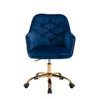 Sillón giratorio de terciopelo con forma de concha para sala de estar, silla de oficina