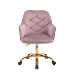 Sillón giratorio de terciopelo con forma de concha para sala de estar, silla de oficina