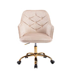 Sillón giratorio de terciopelo con forma de concha para sala de estar, silla de oficina