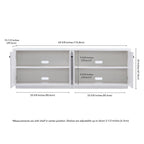 Mueble de TV rectangular Ormond para televisores de hasta 75" - 69.63 de ancho