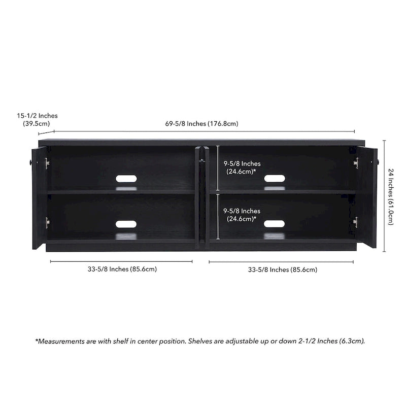 Mueble de TV rectangular Ormond para televisores de hasta 75" - 69.63 de ancho