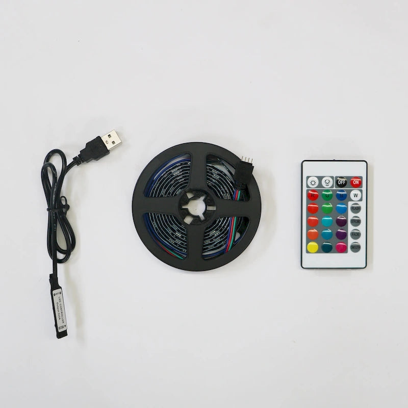 Mueble para TV de 51 pulgadas con luces LED RGB para televisores de hasta 69 pulgadas
