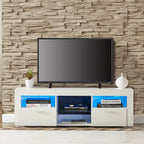 Mueble para TV de 51 pulgadas con luces LED RGB para televisores de hasta 69 pulgadas