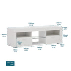 Mueble para TV de 51 pulgadas con luces LED RGB para televisores de hasta 69 pulgadas