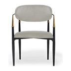 Silla de Comedor de Terciopelo con Estructura de Acero Dorado