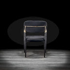 Silla de Comedor de Terciopelo con Estructura de Acero Dorado