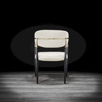 Silla de Comedor de Terciopelo con Estructura de Acero Dorado