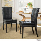 Sillas de comedor de cuero Crayton (juego de 2) de Christopher Knight Home