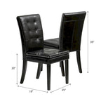 Sillas de comedor de cuero Crayton (juego de 2) de Christopher Knight Home