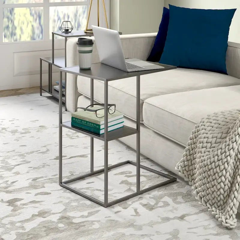 Mesa auxiliar rectangular ancha Winthrop 20