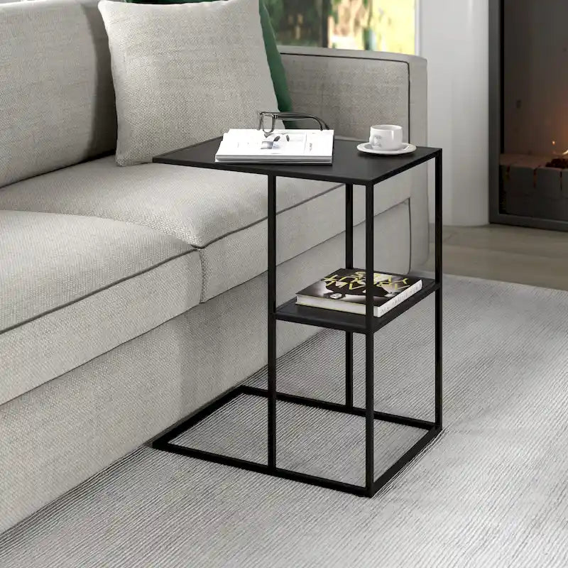 Mesa auxiliar rectangular ancha Winthrop 20