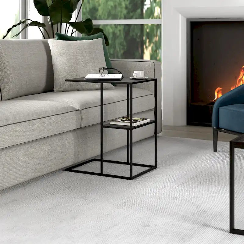 Mesa auxiliar rectangular ancha Winthrop 20