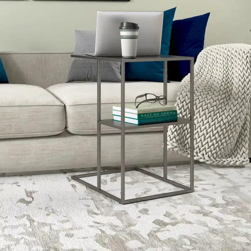 Mesa auxiliar rectangular ancha Winthrop 20