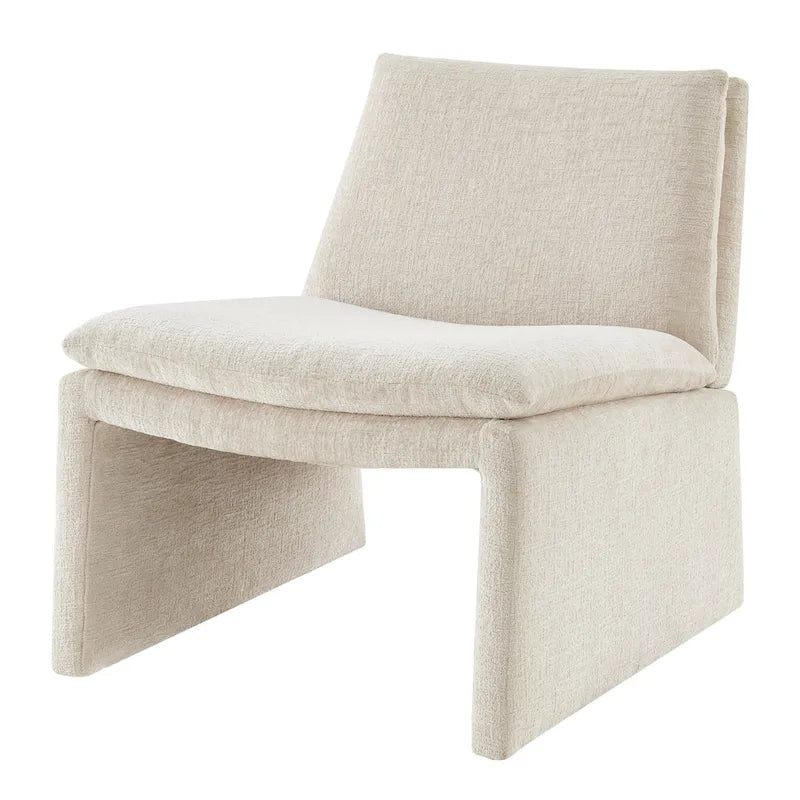 Sillón decorativo de chenilla Rooney