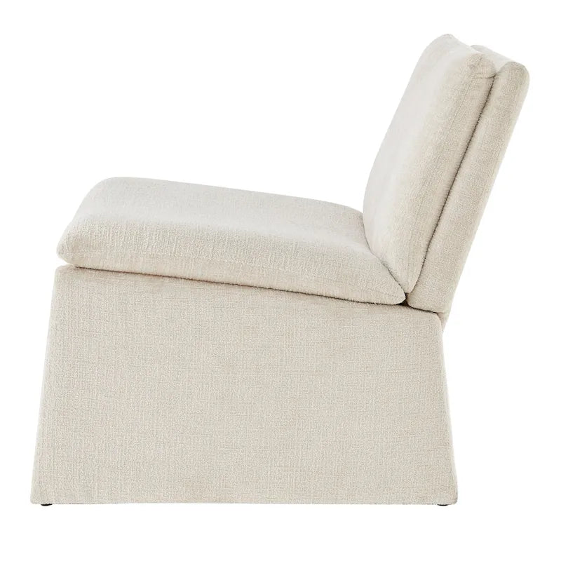 Sillón decorativo de chenilla Rooney