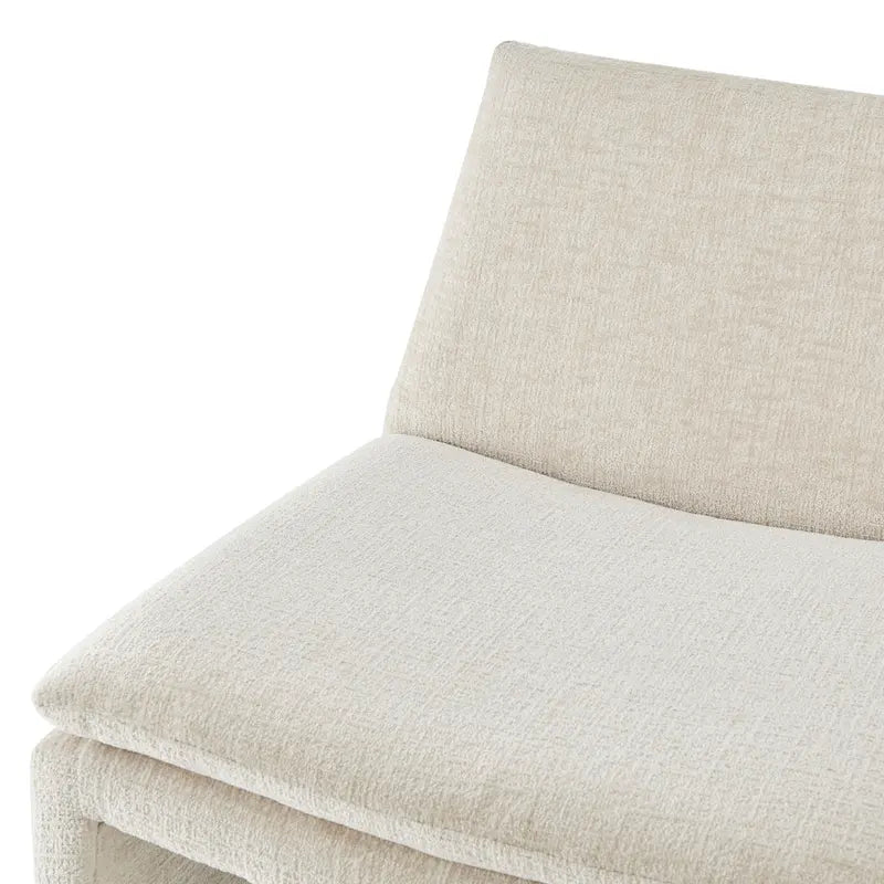 Sillón decorativo de chenilla Rooney
