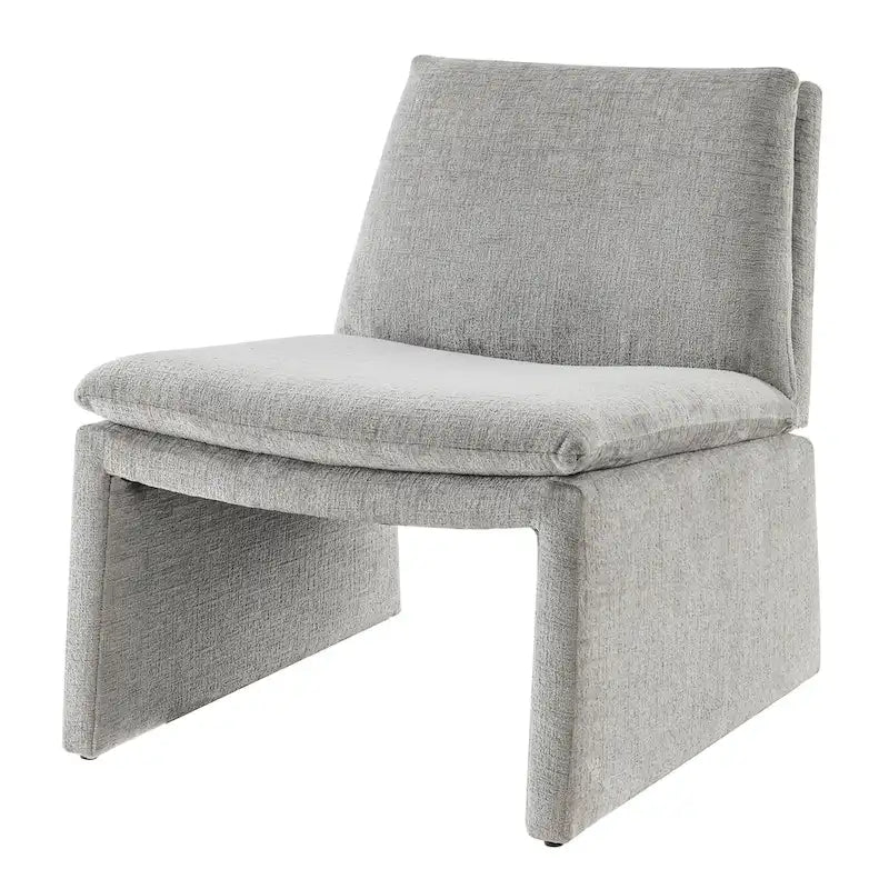 Sillón decorativo de chenilla Rooney