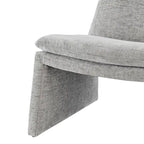 Sillón decorativo de chenilla Rooney