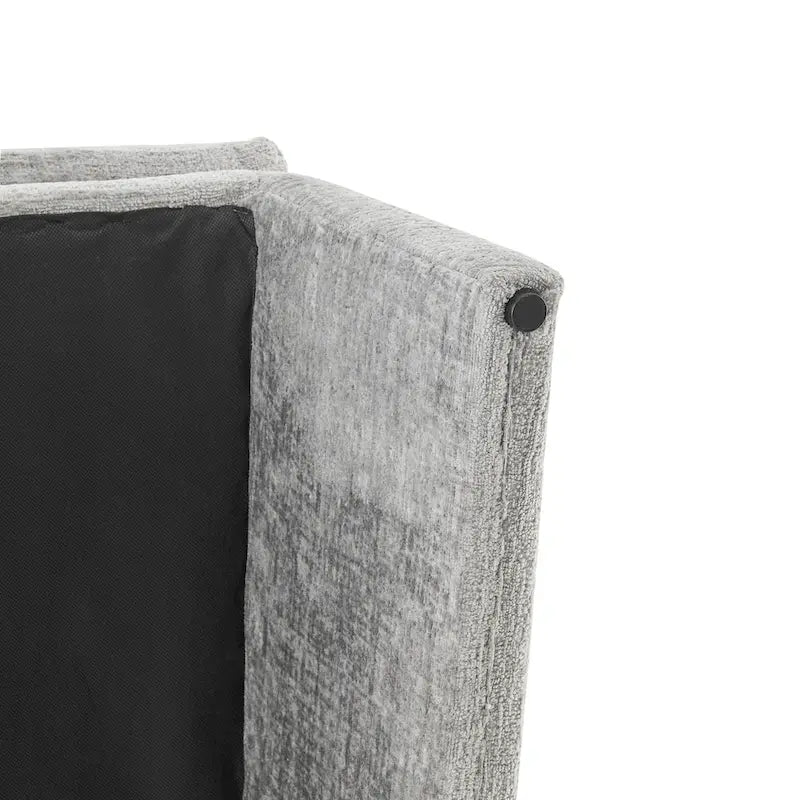 Sillón decorativo de chenilla Rooney