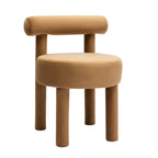 Silla de comedor tapizada en terciopelo