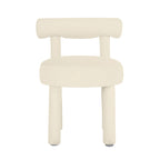 Silla de comedor tapizada en terciopelo